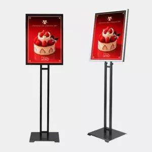 W 포스터 메뉴판 POP A3 입간판 개폐식 스탠드 광고판