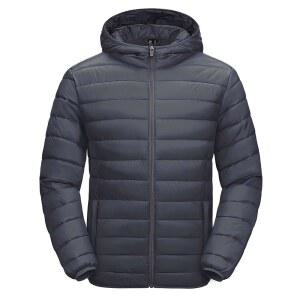 마그콤센 남성 경량 패딩 후드 따뜻한 겨울 코트 퀼트 안감 방수 풀 지퍼 버블 재킷