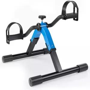 팔과 다리의 유산소 운동을 위한 RYGEO 접이식 페달 운동기 미니 자전거 언더 데스크 좌식 담당자 및