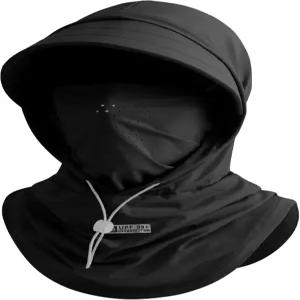 남성 낚시 오토바이 스키를 위한 통기성 발라클라바 풀 페이스 마스크와 와이드 브림 선 자외선 차단 후드