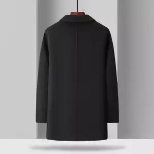 남성 트렌치 리버시블 아우터 울 코트 비즈니스 봄가을 하프 트위드 OP3