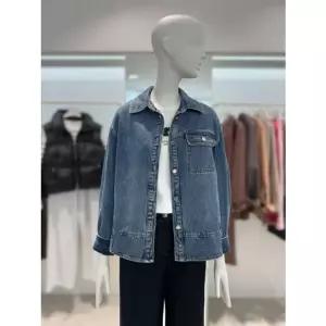 [갤러리아] [25 겨울] 루즈핏 스트라이프 데님 자켓 (Z254PSF401)