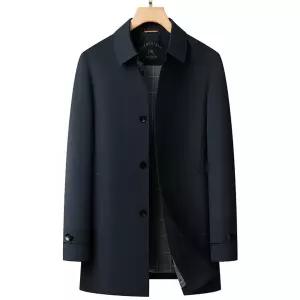남성 트렌치 봄가을 캐주얼 싱글 하프 코트 OP3