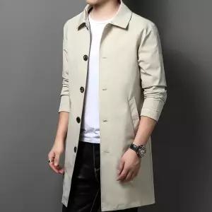 남성 트렌치 하프 코트 가을 캐주얼 싱글 자켓 봄 OP3