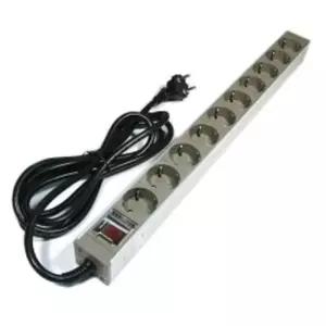 10구 랙용 멀티탭 1.5M 16A/3Cx1.5SQ