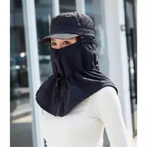 심플 동계 캡 방한 모자 캠핑 기모 마스크 스키