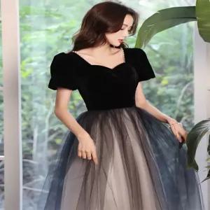 블랙이브닝드레스 연주회 졸업식 촬영용 피로연