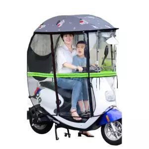 햇빛 우산 노인전동차 비막이 우비 차단 지붕 노인용 전동차