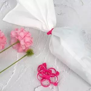 케이크 장식용 생크림 짤 주머니 고정타이 제과제빵 짤주머니