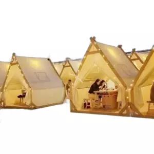 감성 카페 캠핑장 야외 텐트 오두막 인디언 실내 캠핑 펜션