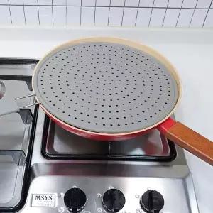 냄비덮개 기름 튐 후라이팬 덮개 방지 냄비커버 뚜껑 튀김 실리콘