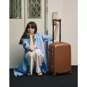 [NS홈쇼핑]DBBA6E521W2 닥스 브라운 단색 폴리카보네이트 하드캐리어(21인치)..