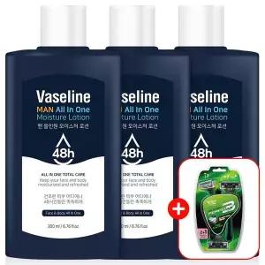 [NS홈쇼핑][1+1+1] C2Y 바세린 맨 남성 올인원 200ml 2개 + 면도기/ 남성 화장품, 남자 보습..[35825282]
