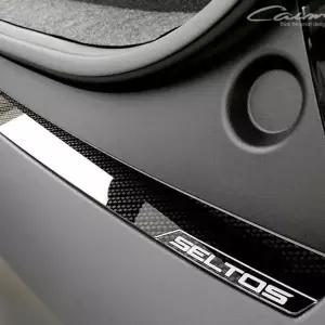 [셀러에이드]셀토스 후범퍼 튜닝 리어스텝 스티커 자동차 카본