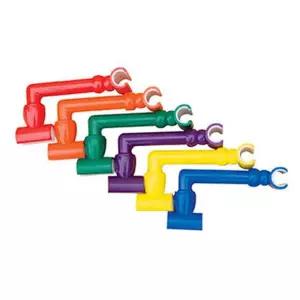 유아 놀이체육 회전구조물 만들기 훌라우프 고정클립 6개입/ 체조입문 후프굴리기