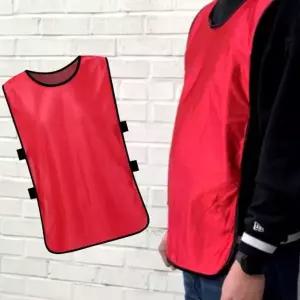 밴드형 팀조끼 레드 축구 풋살 팀 행사용 조끼