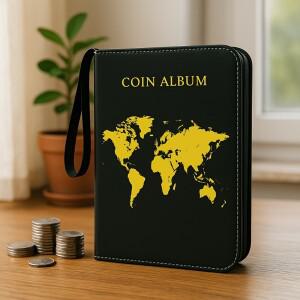 코인 수집가를 위한 수집 앨범, 200포켓 및 10개의 슬리브 지폐 전시 보관 케이스