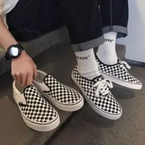 [RIZPICK]남성용 코튼캔버스 슬립온슈즈 면신발 로우슈즈 이지캐주얼