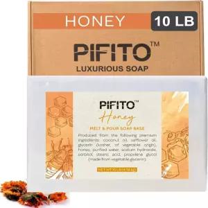 피피토 허니 멜트 앤 푸어 비누 베이스 10파운드 벌크 프리미엄 100 천연 글리세린 고급 만들기 용품