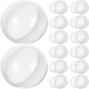 이바세니스 100개 투명 플라스틱 충전식 캡슐 볼 껌 기계 리필 및 파티 장난감 1.5인치 원형 공예품 홈 D