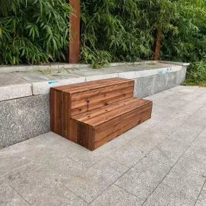 원목 사다리 야외 키높이 방부목 계단 부엌 다기능 실외용 디딤판 스텝 가구