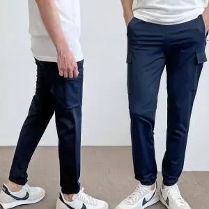 [RIZPICK]남성 아이스 카고 조거 바지 쿨링 워싱 청바지 반바지 슬랙스