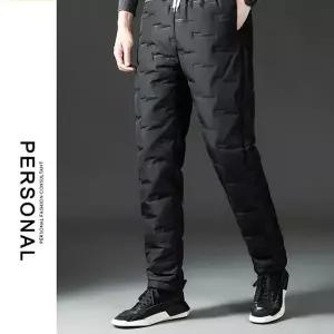 패딩바지 겨울 밴딩 남성 방한 패딩바지