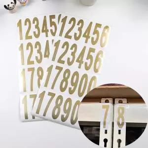 7cm 번호 숫자 호실 문 분류 학교 스티커 골드1P