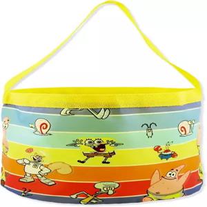 스폰지밥 네모바지 남아 여아 접이식 나일론 선물 바구니 버킷 토트백