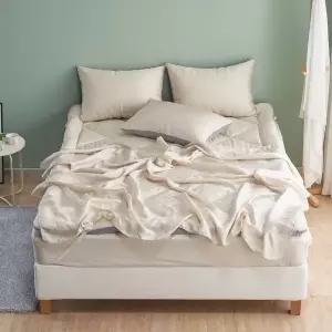 [콩심팥심]TBZ J리빙 샤이 풍기인견 홑이불베개세트 슈퍼싱글베이지