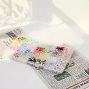 비즈공예재료 28칸 팔찌 만들기 세트 색상별 비즈미니 비즈공예