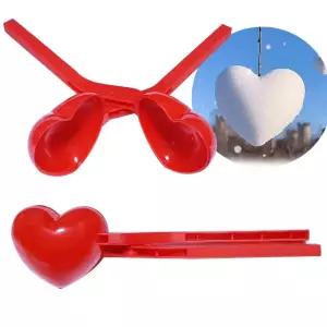 미니 하트 눈뭉치 제조기 눈사람메이커 스노우볼 눈싸움 눈놀이 오리눈사람집게 오리눈집게 크리스마스선