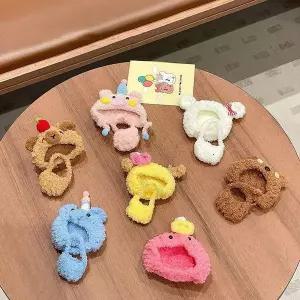 [콩심팥심]미니 인형 모자 뜨개모자 미니모자 캐릭터 뽀글이 장식소품