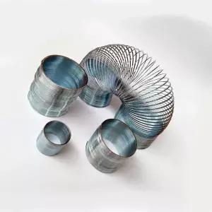 호환  80X100mm 대형 매직 레인보우 메탈 슬링키 스프링 빅 클래식 워킹 점보 스틸 슬링키 스프링