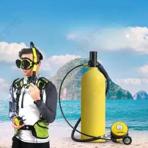 미니산소통 다이빙용품 입문용 연습용 스쿠버 스노클링 용품 소형 산소탱크 고성능 다이빙 휴대용 산소통 2리터 스노클링 공기 실린더 전문가용 스쿠버 장비 소형 실린더