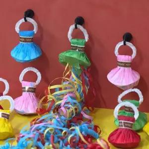 컬러 폭죽 줄무늬 포장 파티 장식 WFJ64CR