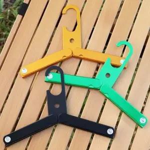 옷걸이 여행용 접이식 미니 2단 3개입 캠핑 수납