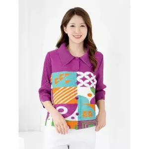 엄마옷 자켓 플리츠 볼레로 카라 7부 603FGH244 마담/중년여성/빅사이즈/50대/60대