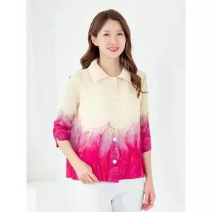 엄마옷 자켓 플리츠 7부카라 볼레로 603FGH249 마담/중년여성/빅사이즈/50대/60대