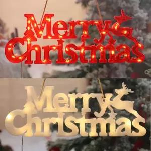 Merry Christmas LED 글자 전구 조명 트리 벽면 장식 카페인테리어