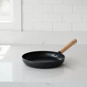 우드 손잡이 인덕션 볶음팬 20cm 깊은 프라이팬 조리도구