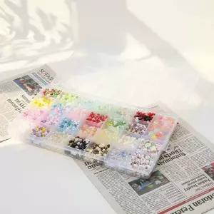 비즈공예재료 28칸 팔찌 만들기 세트 색상별 비즈미니 비즈공예