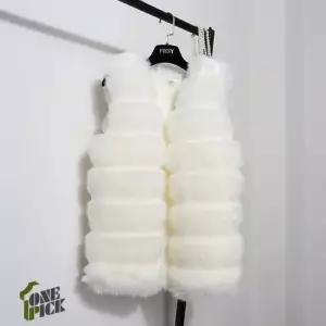 여친 하프 코트 가죽 무스탕 추동 페이크퍼 슬림여우털 베스트 원템3