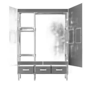 원룸 패브릭 수납장 자취방 옷장 기숙사 간이 이불 튼튼한 조립식