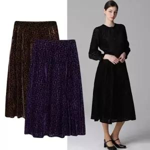 [홈쇼핑방송/르오트(LeOT)] 벨벳 번아웃 볼륨 스커트19510609588586