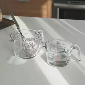 내열 유리 계량컵 베이킹 눈금컵 조리용 계량용기 500ml 1000ml
