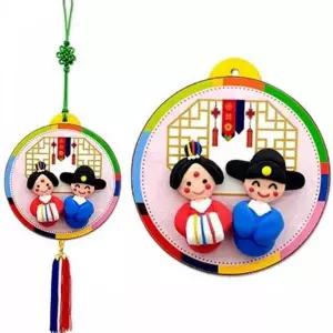 [골드스마일]장식품 전통 공예 소품 선물 인형 민속 공예재료 장식품세트