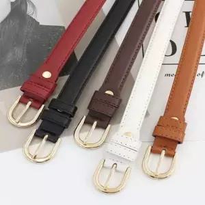 여성 클래식 골드버클 심플 캐쥬얼 정장 벨트