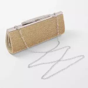 골드 클러치백 파티 숄더백 체인 클러치