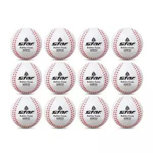 [콩심팥심](WB8110) (12개입) 연식야구공 뉴 고무 스타스포츠